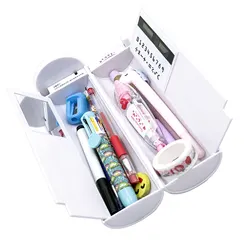 NBX Pencil Cases Password Cartoon fun Pattern Pen Holder Large Capacity Stationery Box Coded Lock Home Office School Storage Bag