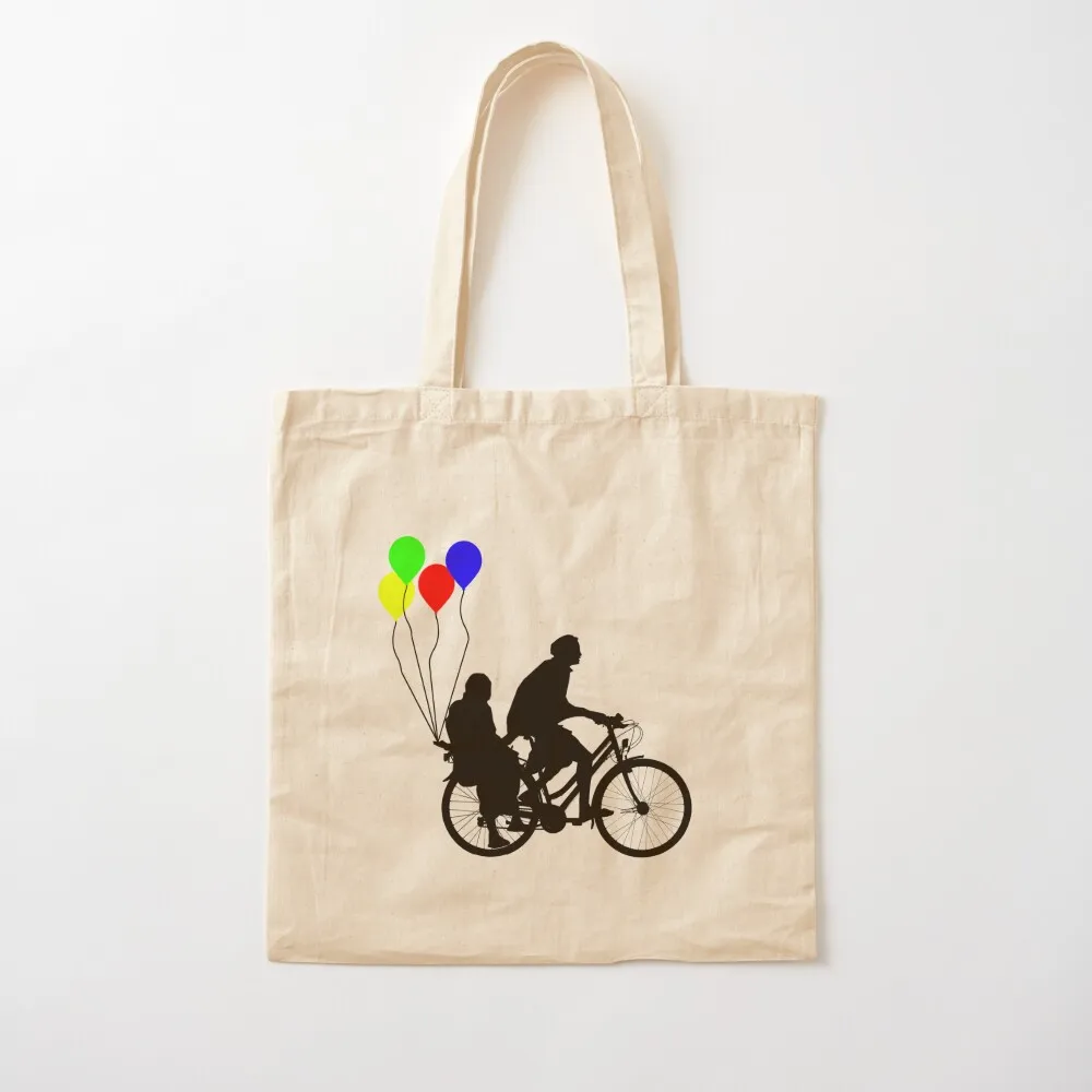 

colorful ballon on cycle ride Tote Bag cloth bag woman canvas tote bag shopper bags