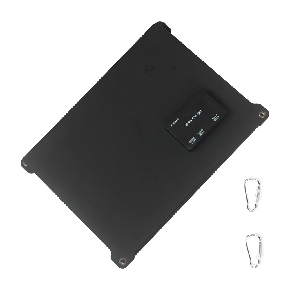 Легкое складное зарядное устройство для солнечной панели ETFE, 21 Вт, портативный блок питания, выход USB + DC + Type-C для кемпинга, пешего туризма, путешествий на открытом воздухе