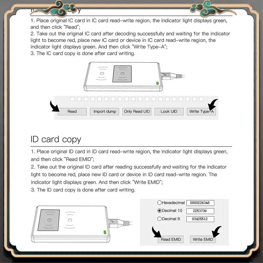 

ASMA-CD2 RFID Replicator 125Khz 13.56 Mhz Frequency RFID Copier ID IC Card Replicator Reader Writer For JAKCOM R4