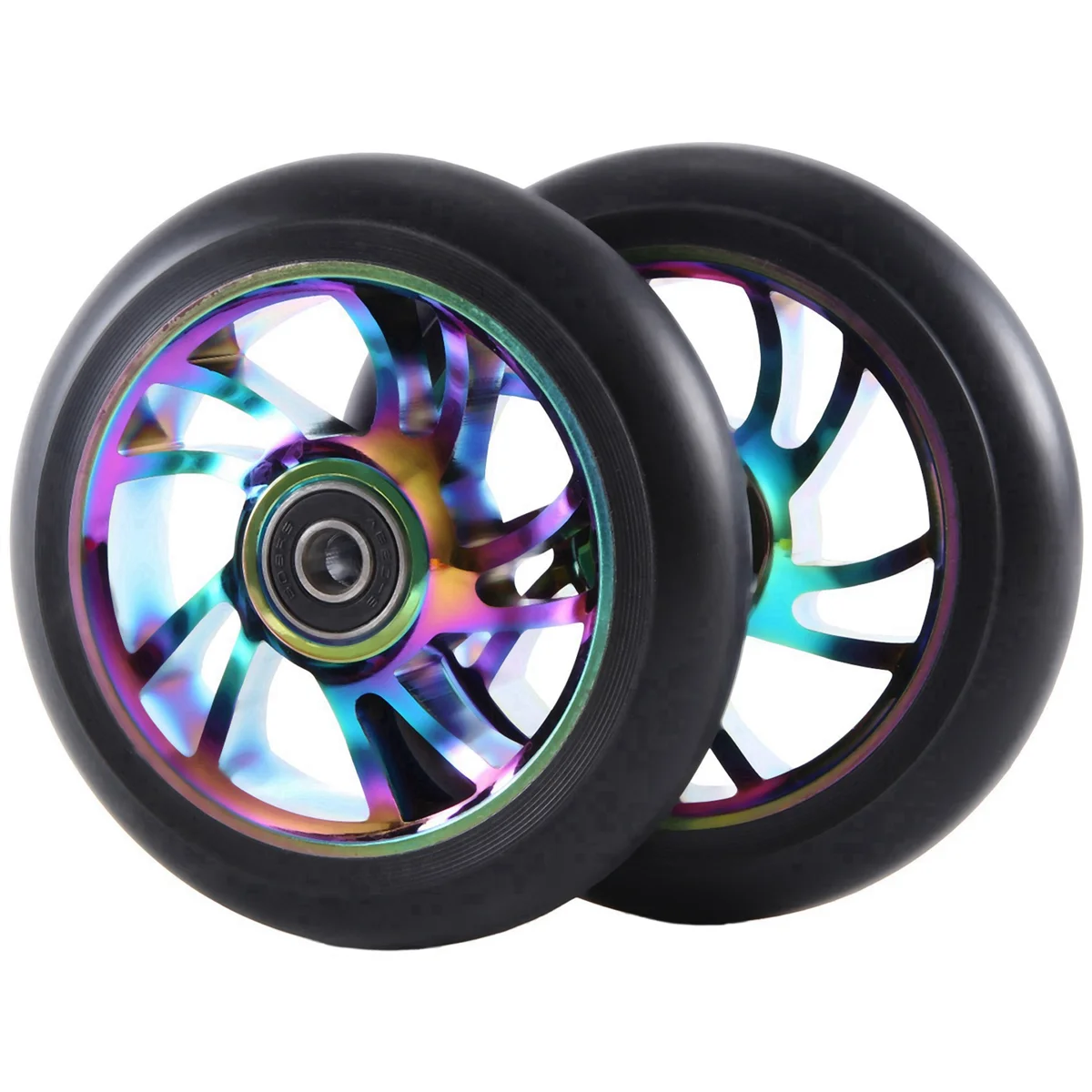 2Pcs 110 mm Colorful Aluminium Stunt Scooter Wheels Aluminum Scooter Wheel Scooter