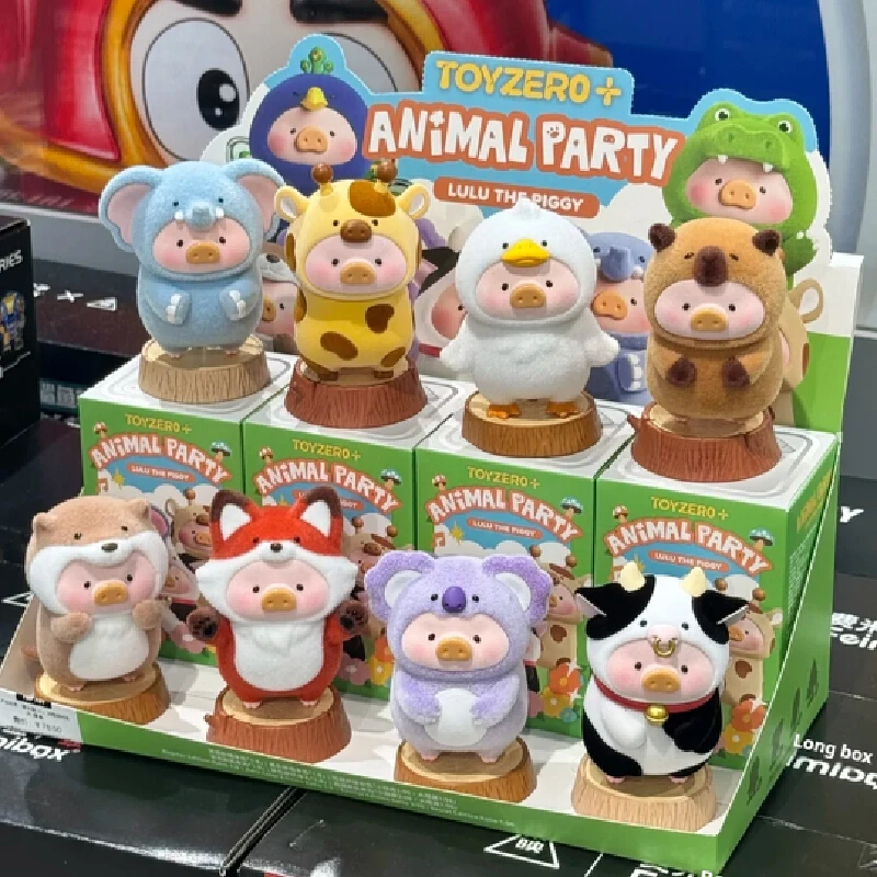 Подлинная коробка Toyzero Lulu Piggy Blind Box The Piggy Animal Party Series Mystery Box, экшн-фигурка, коллекционная модель, игрушка-сюрприз, подарок