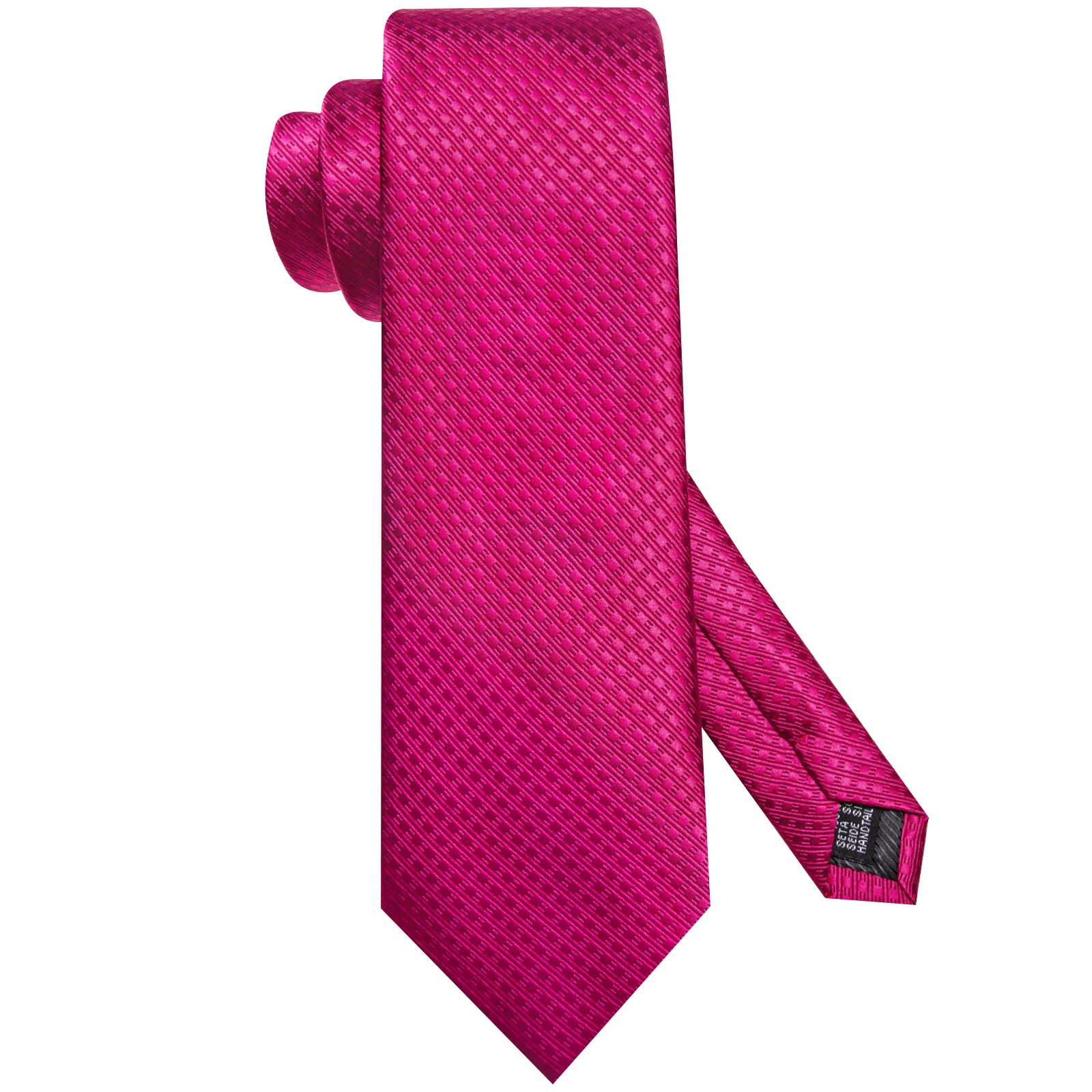 مرحبا التعادل هدية فاخرة مربع كلاسيكي منقوشة ارتفع الأحمر التعادل لينة الرجال منديل أزرار أكمام مجموعة الزفاف جودة عالية