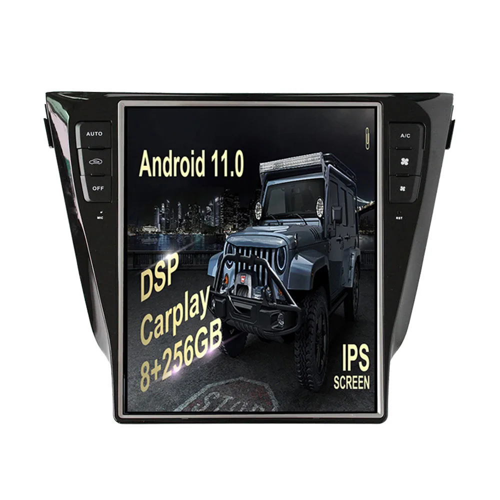 For Nissan Qashqai 2013-2018 Car Multimedia Player GPS Navigation  Radio Auto Stereo touch Android carplay wireless Head Unit