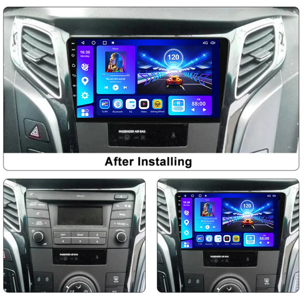 EKIY For Hyundai I40 2011-2016 Android 10 4G WIFI Carplay Android Auto GPS Navigation No DVD Player 2 din multimedia 2din