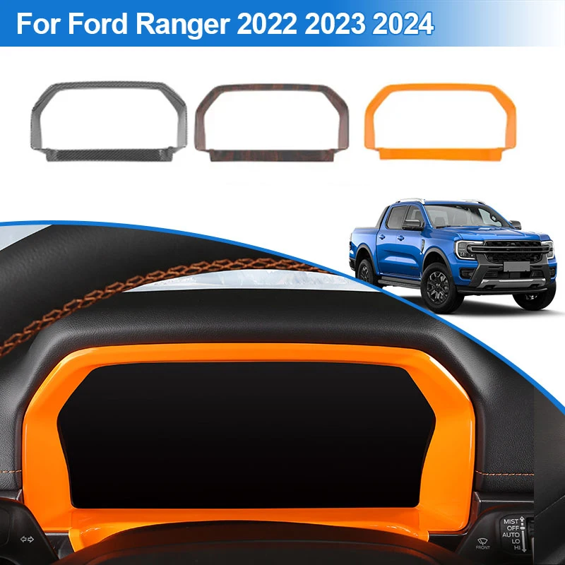 

ABS Car Center Console Dashboard Instrument Display Frame Protective Cover Trim Kits Fit For Ford Ranger 2022 2023 2024