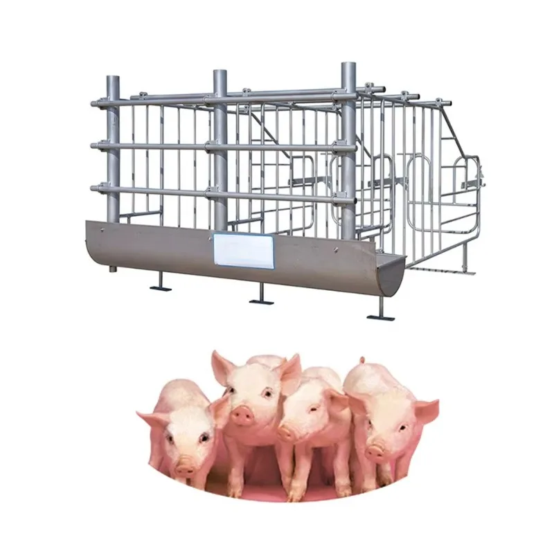 Portable Pigsty Pig Pregnancy Crate Pig Crate with Feed Tank