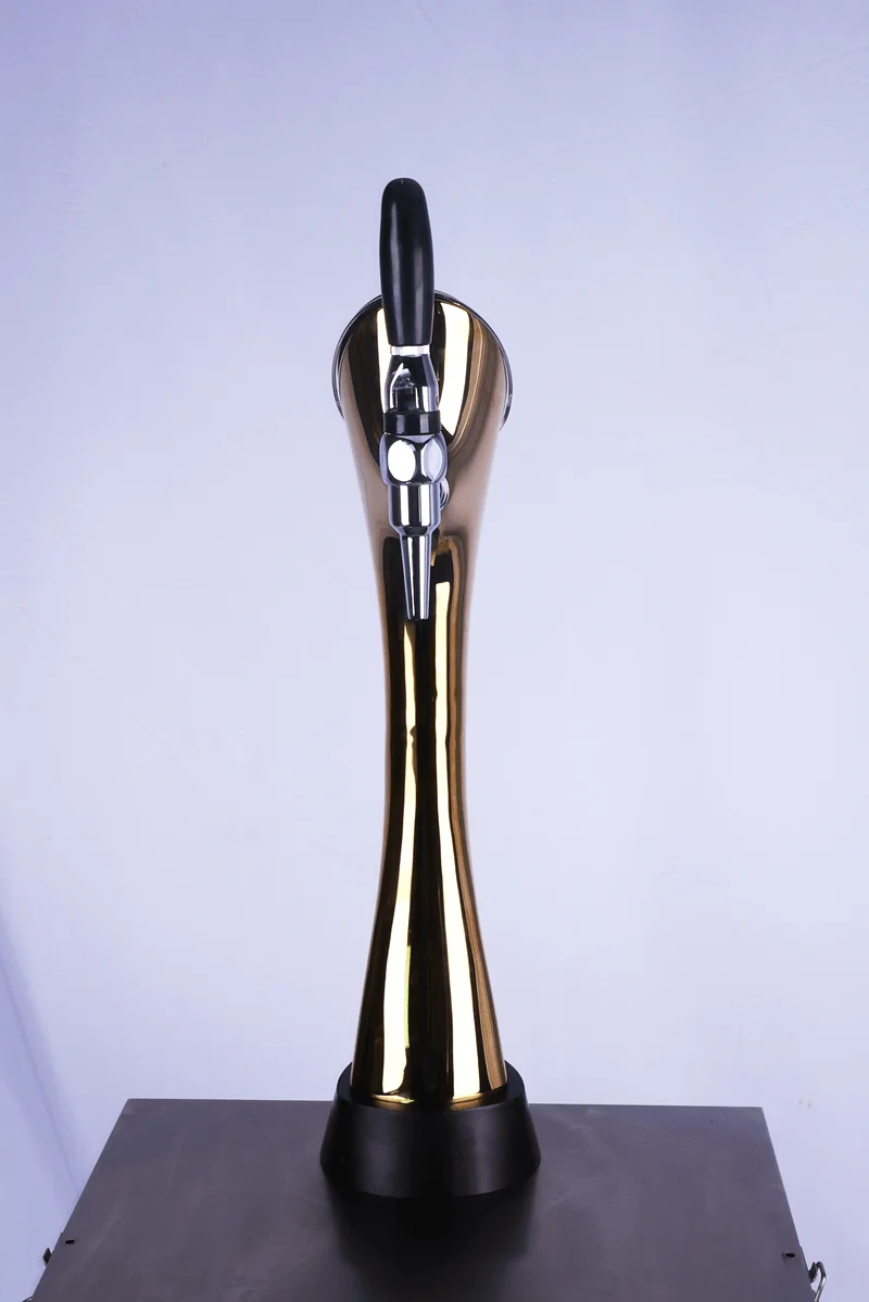 One-Tap Stainless Steel Draft Beer Kegerator Tower Brass Beer Dispensing Column For Bar Pub Or Home Use