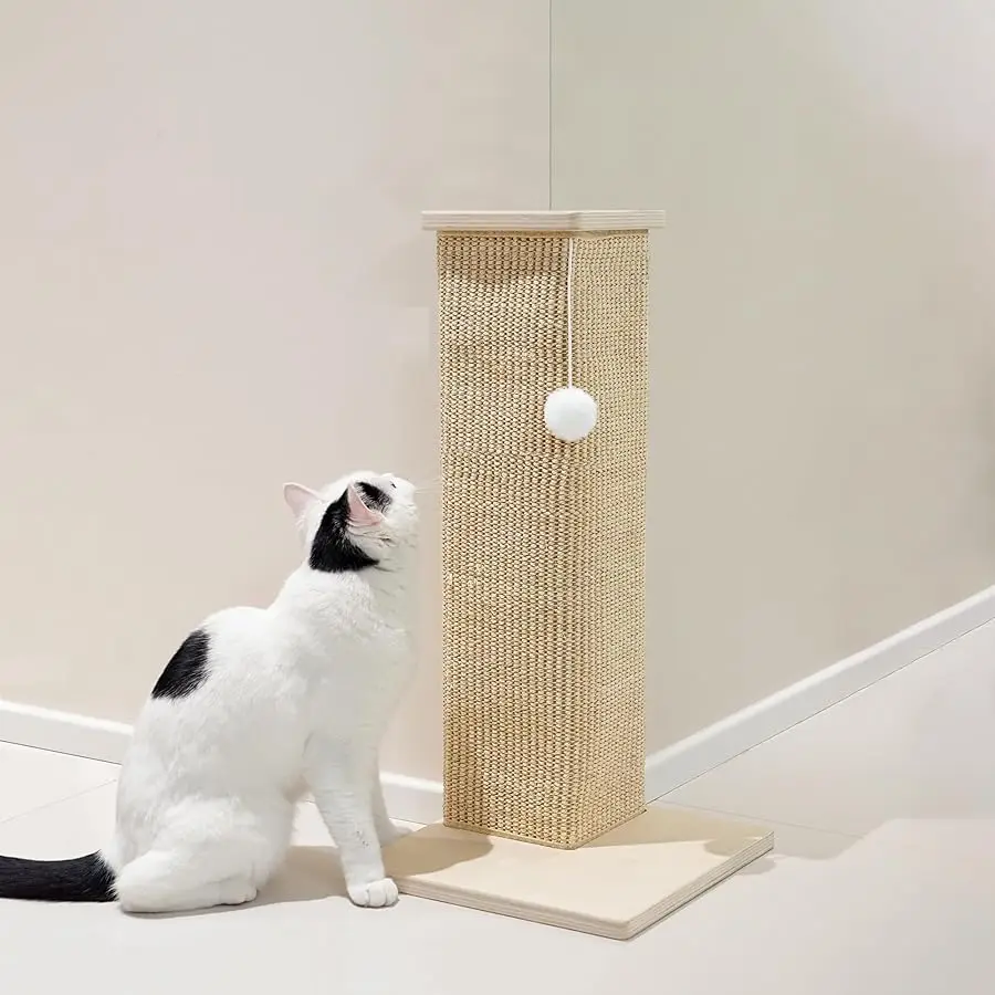 

PETKARAY Couch Corner Cat Scratcher, 22'' Corner Scratching Post Cat Wall Scratcher, Sisal Scratch Pad for Sofa, Wall Furniture