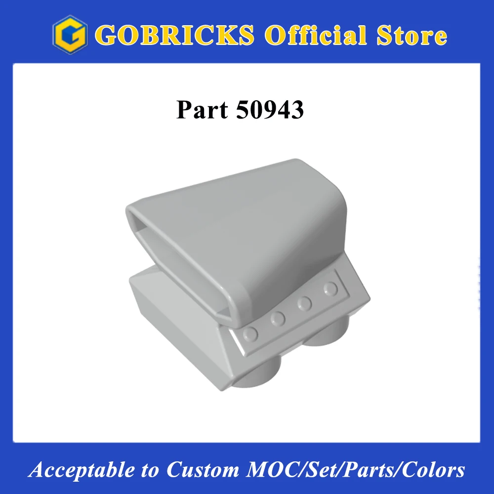 

Gobricks 1 шт. 50943 кирпичи для двигателя, детали воздушного совка, 2x2, совместимые MOC, строительный блок, самолет, корабль, технология двигателя, компонент