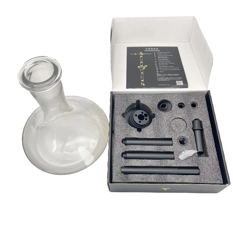 Narguile de lujo de gran tamaño de acero inoxidable alemán de alta calidad con molasses Shisha