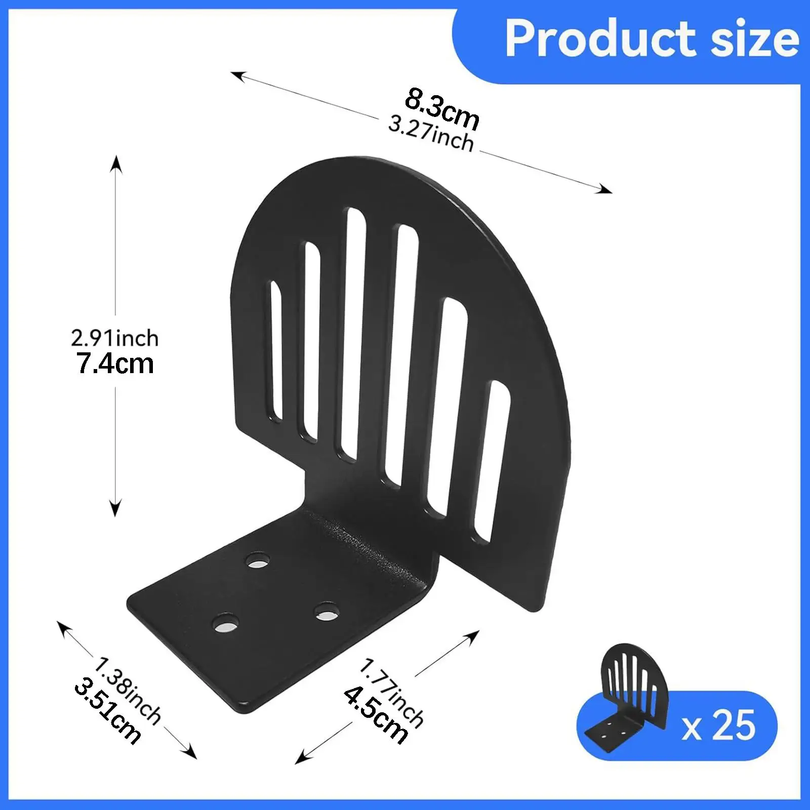 25 Pieces Snow Guards Snow Guards Standing Seam Snow Stopper Roof Ice Slide Preventer Snow with Screws Sturdy Metal Material