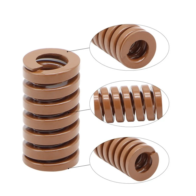 Heavy Load Die Mold Springs Brown Compression Spring Alloy steel Outer Dia 6 8 10 12 14 16 18 20 22 25 27-50mm Length 20 - 300mm