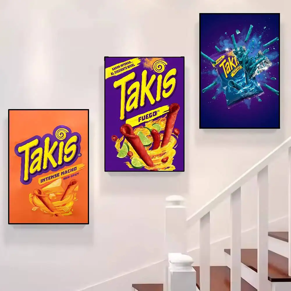 Snack C-Chips T-Takis Poster High Quality Print Waterproof Wall Art Sticker For Bar Living Room Decor Gift