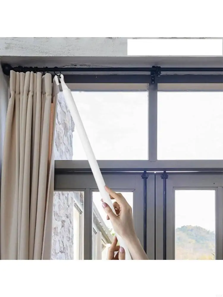 1Set 60cm Pull Rods for Blinds and Curtains with Easy Installation Hooks Set X3UC