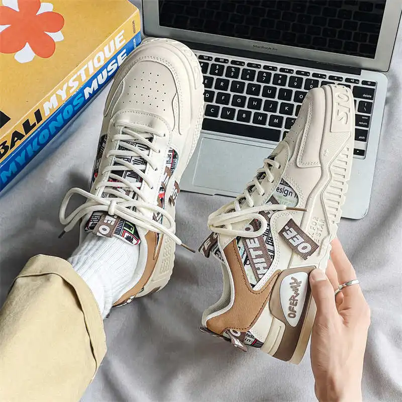 Normal Leather Rubber Sole Casual Woman Sneakers Loafers Black Basketball For Women Ladies Shoes Sports Styling Shoose