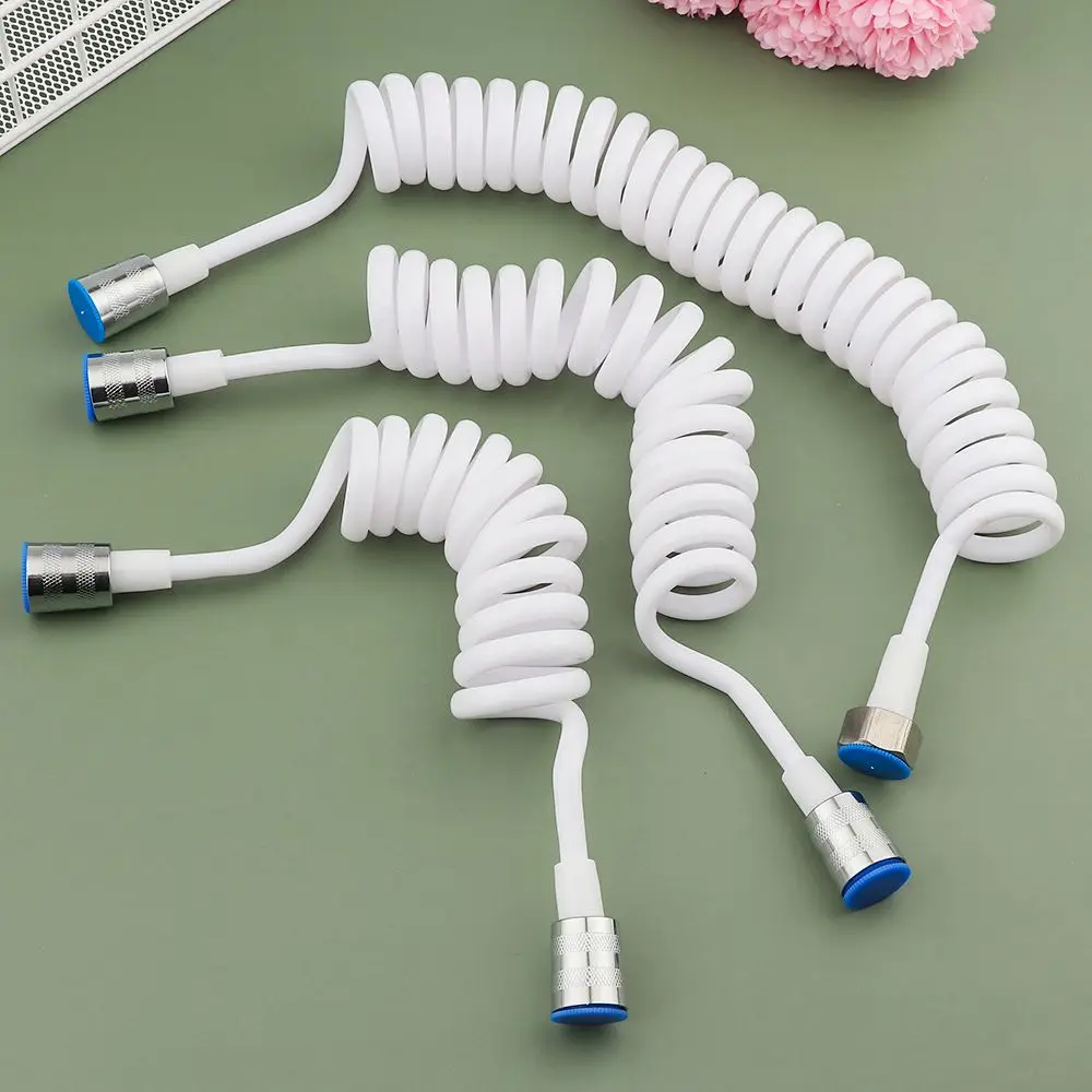 

Spring Shower Hose Retractable Bath Sprayer Connect Pipe Water Plumbing Toilet Bidet Telephone Line Style Bathroom Accessories