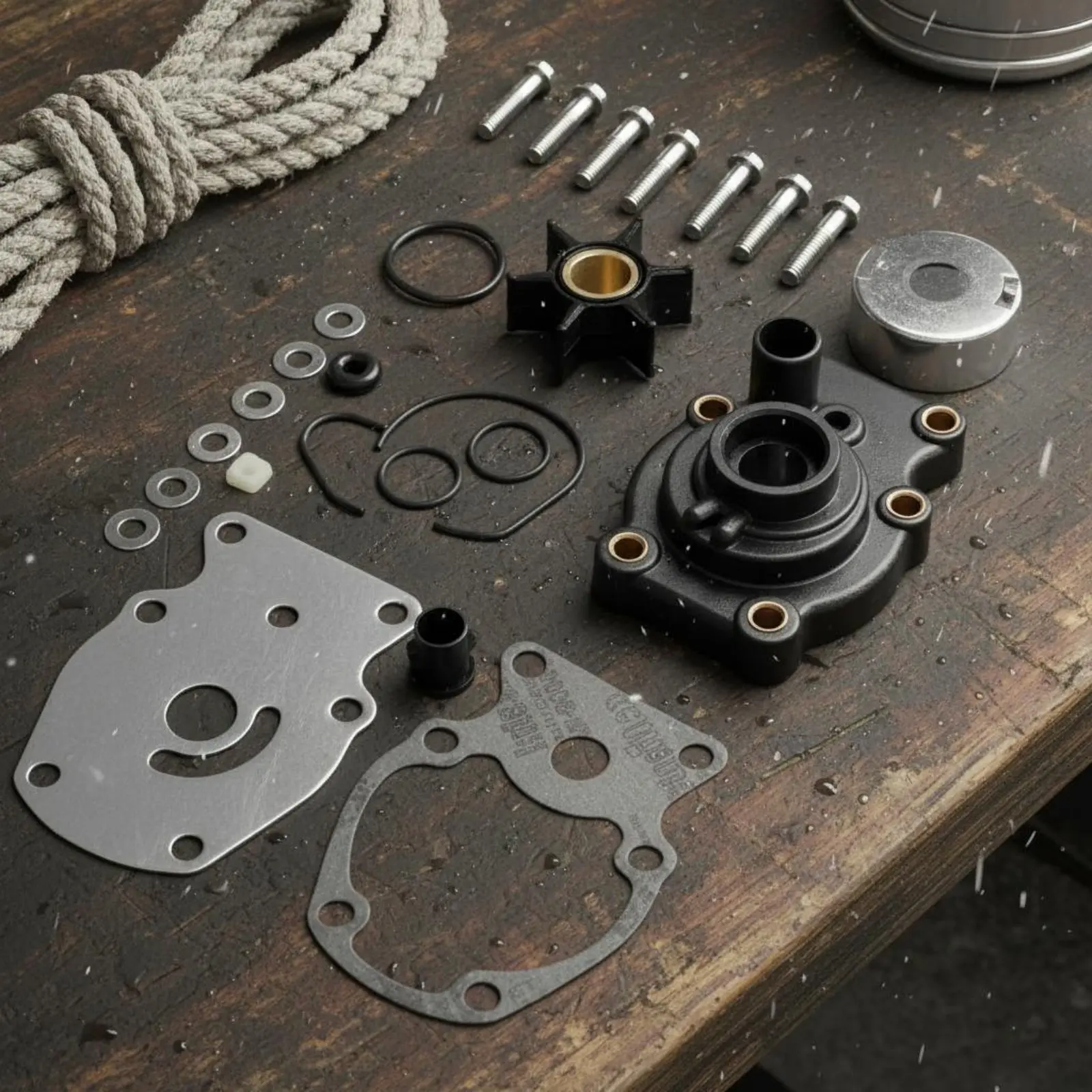 

Outboard Engine Cooling Pump Impeller Kit Replacement Part Outboard Impeller Repair Kit
