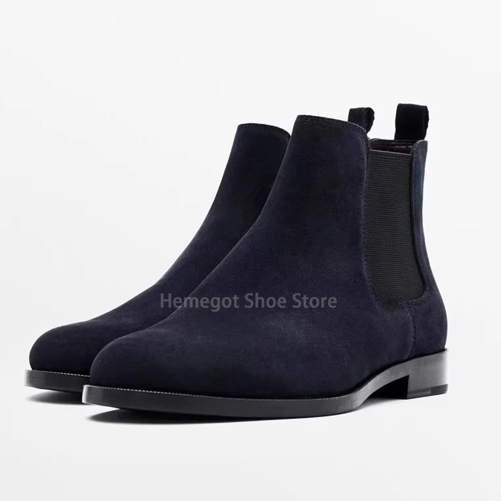 

Chelsea Boots Flat Ankle Boots Slip On Booties Luxury Vintage Chelsea Boots British Leather Boots Botas Zapatos Botines Hombre