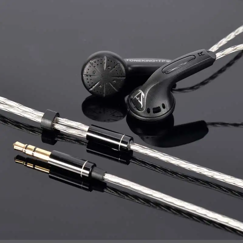 MusicMaker TP16 In Ear Earbuds TONEKING In Ear Earphone 32ohm HIFI Bass Flat-Head Plug Hifi Music DJ Monitor Earbuds