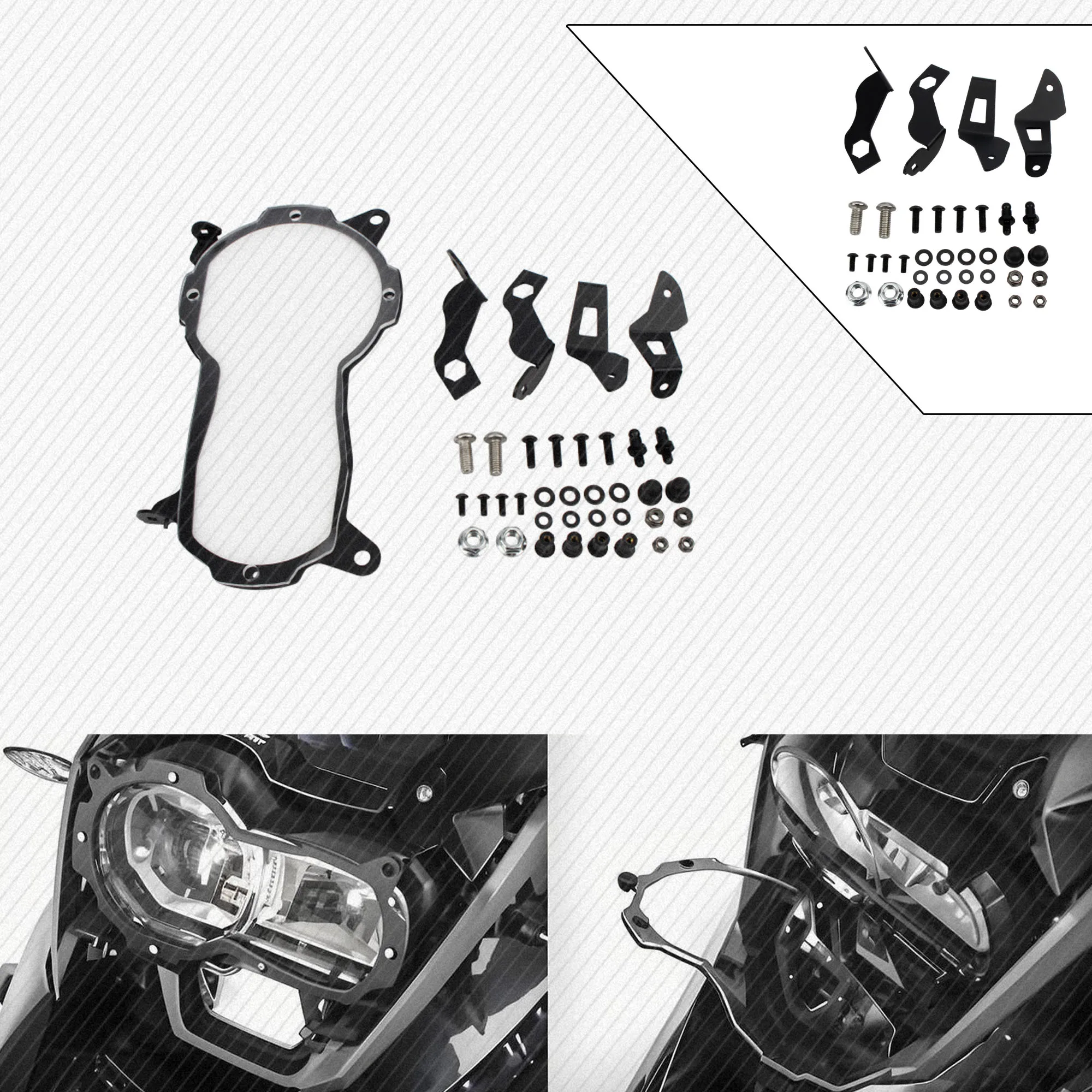 

For BMW Motorcycle Headlight Protection Cover For R1250GS R1200GS 2013-2023 Motorcycle light Guard Lens Cover Accessories