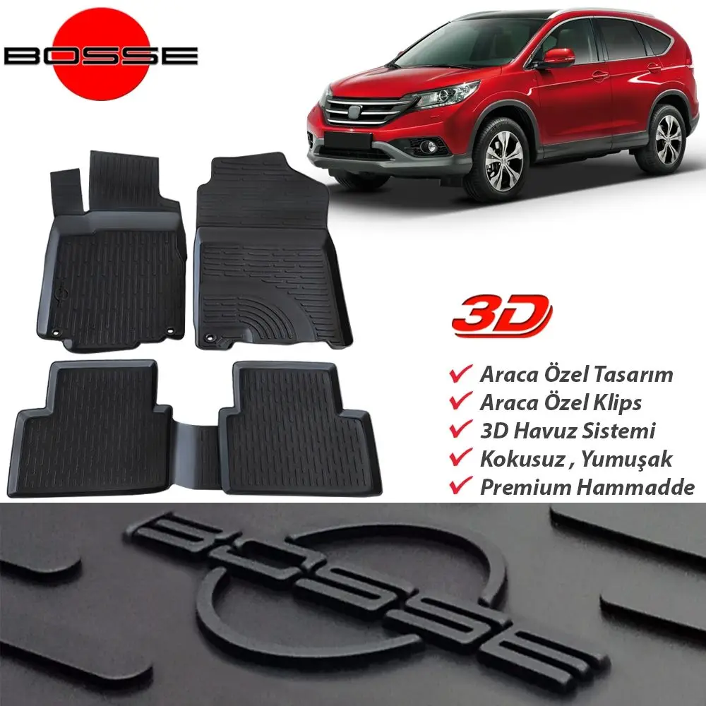 For Honda Crv Mat 3D Pool 2012 2018 BOSSE