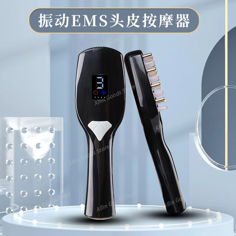 Multifunctional Scalp Massage Comb EMS Vibration Light Therapy Negative Ion Spray Anti Hair Loss Head Relax Care Instrumen