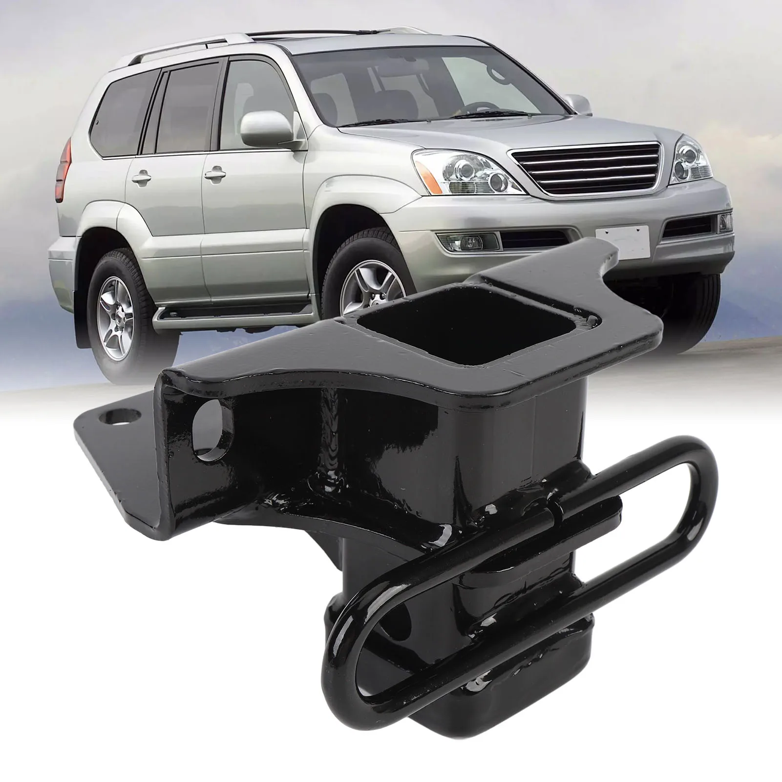 Trailer Hitch Heavy Duty Steel 2in Receiver Multifunctional Trailer Tow Hitch for GX470 2003 to 2009 Heavy Duty Trailer Hitch