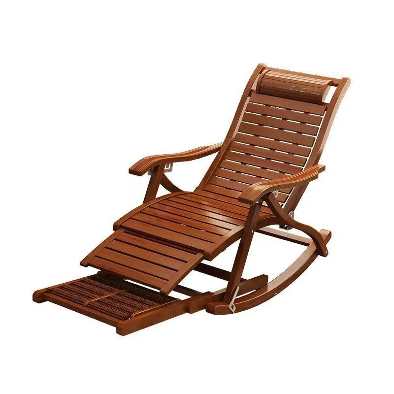 

Chinese bamboo recliner full bamboo adult elderly lazy sofa nap folding chair lunch break leisure balcony rocking chair