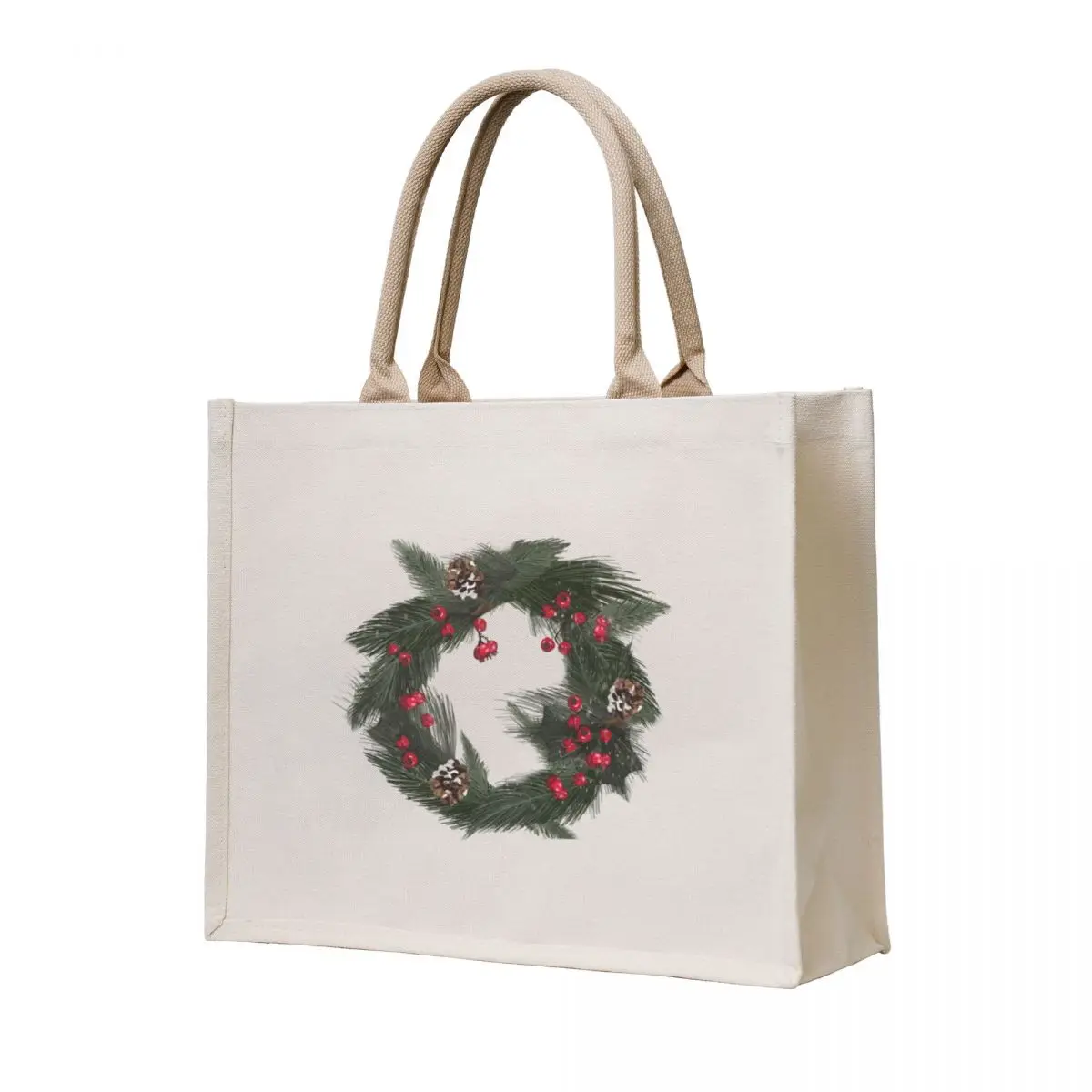 

Holiday Winter Wreath Tote Bag bags for women cloth bag woman tote bag