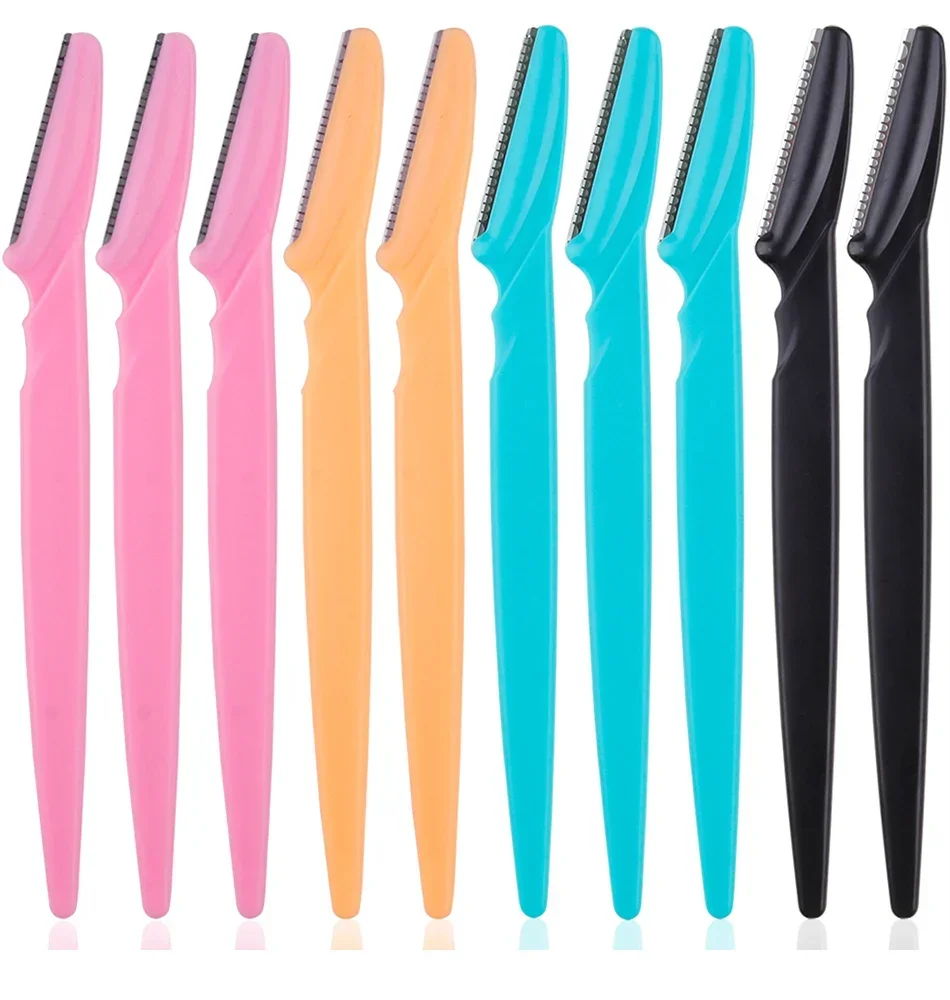 3/10Pcs Augenbraue Epilation Haar Entfernung Schneider Sicherheit Messer Make-Up Schaber Augenbraue Trimmer Klinge Frauen Gesicht Rasierer Tragbare – Detail 10
