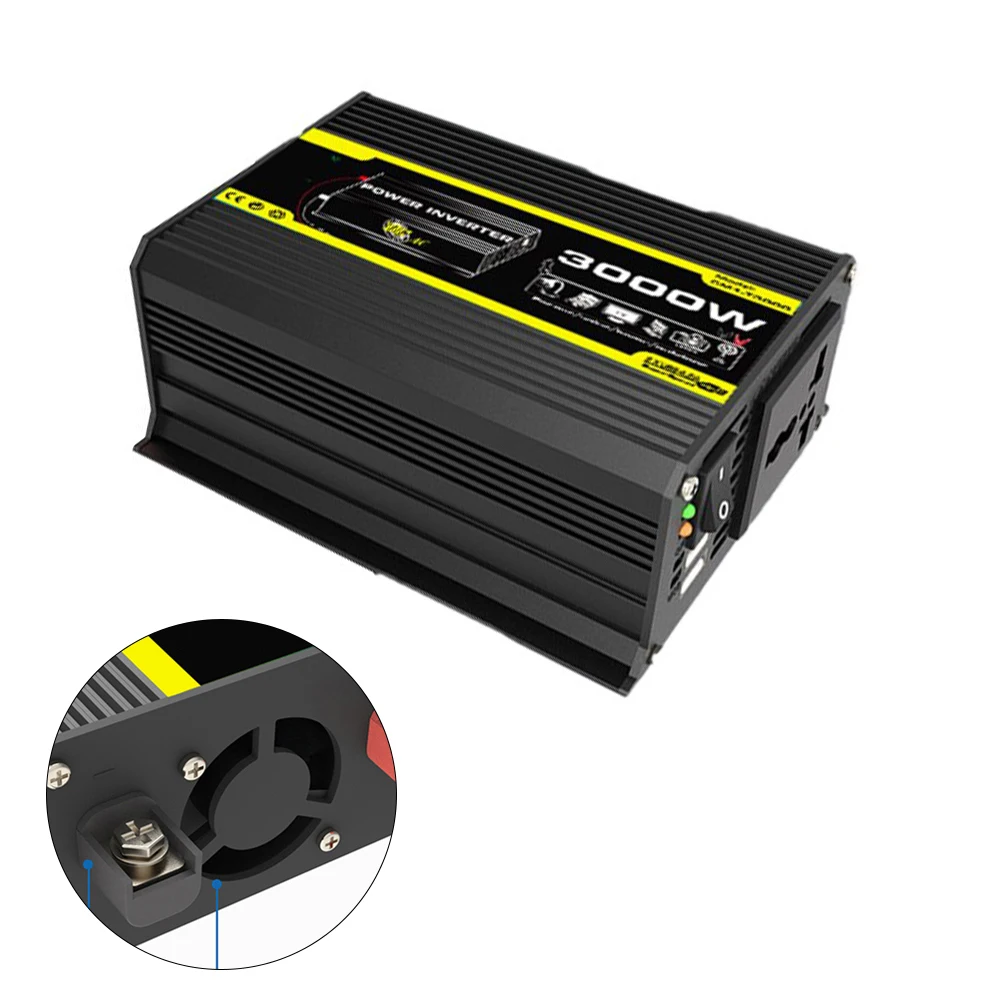 Car Inverter 12V to AC 220V/110V  500W Modified Wave Converter  High Conversion Efficiency  Dual USB Interface