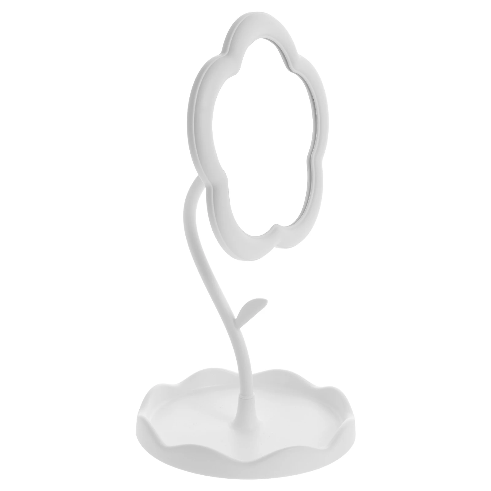 Small Desk Mirror with Stand Makeup Vanity Glass and Plastic Desktop Mirror for Office Dorm Home Dresser Tabletop Use Stylish