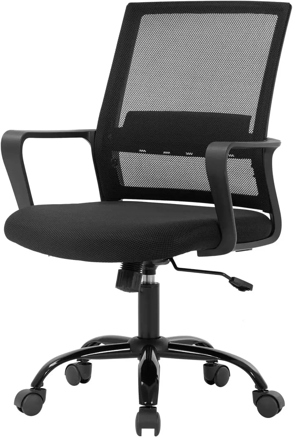 Silla de oficina Silla de trabajo de escritorio ergonómica Silla de computadora de malla Silla giratoria de oficina en casa de malla con respaldo medio Ejecutiva moderna con ruedas