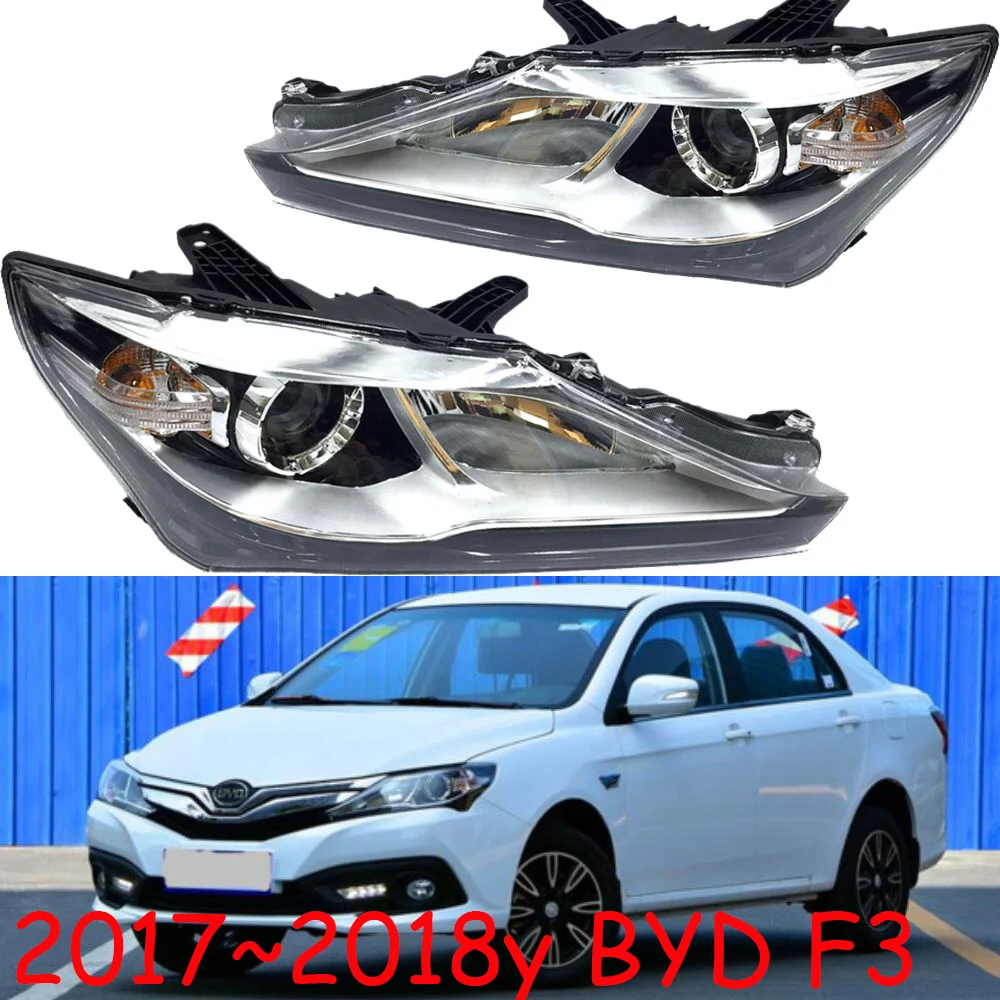 

1pcs car bumper headlamp For BYD F3 headlight 2017~2018y car accessories head lamp for BYD F3 fog lamp