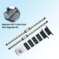 Elegoo Dual Y-Axis Upgrade Linear Rail Kit, Neptune 3 Pro, MGN9H, NP4 peças da impressora 3D, 315mm