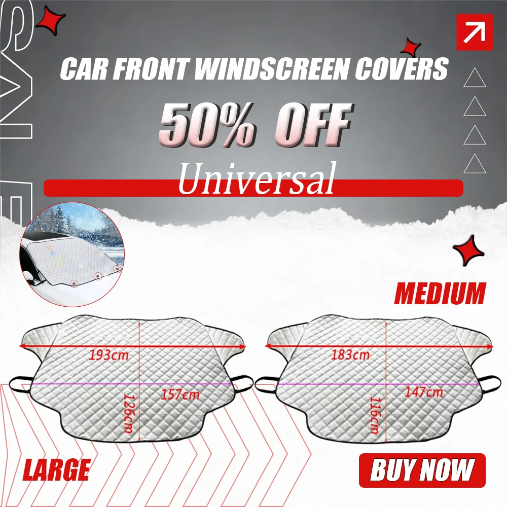 

1pcs Winter Car Front Windscreen Covers Windshield Sunshades Auto-mobile Anti-Snow Frost Ice Shield Dust Protector Covers