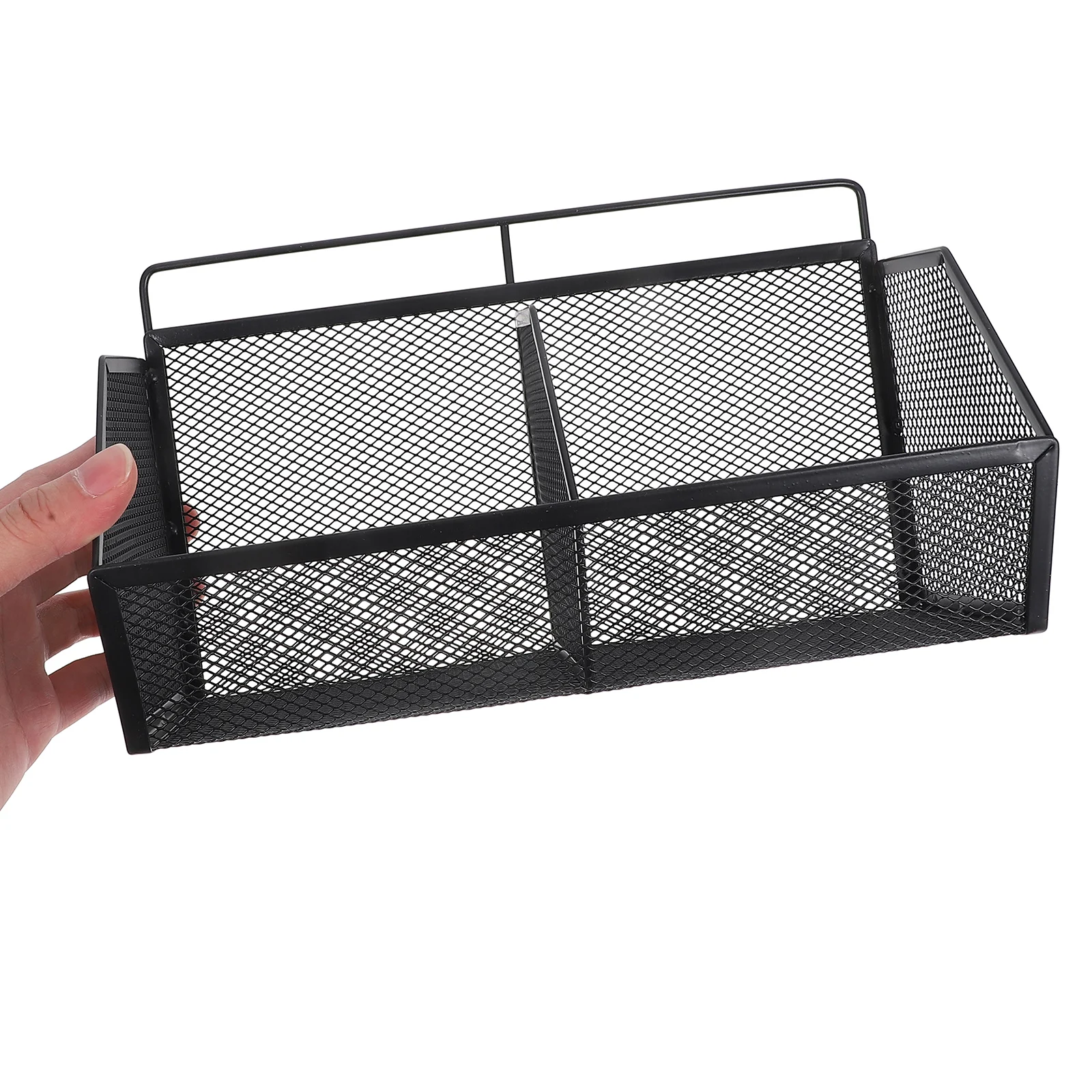 

Iron Slanted Storage Basket Hollow Wall Organizer Baskets Kitchen Bathroom Wire Closet Metal Home