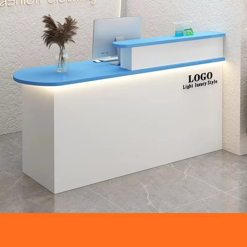 Clothing Store Supermarket Catering Simple Counter Beauty Salon Company Reception Desk