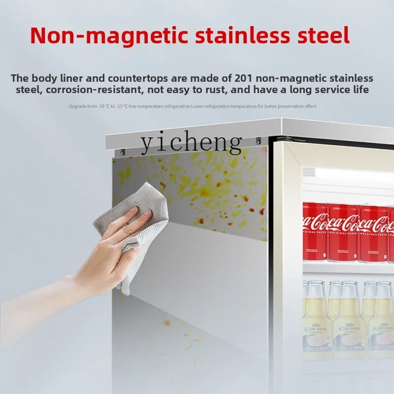 Bancone bar incorporato TQH, frigorifero, armadietto per la conservazione della frutta fresca, vetrina per vino commerciale raffreddata ad aria