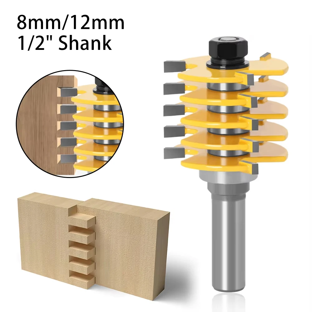Wood Splicing Finger Joint Router Bit 8mm 12mm 1/2