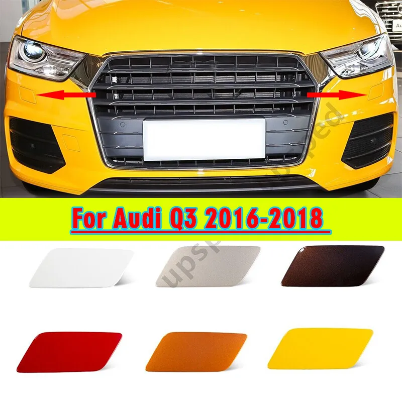 

Front Bumper Headlight Washer Cover Cap For Audi Q3 2016-2018 8U0955276E New