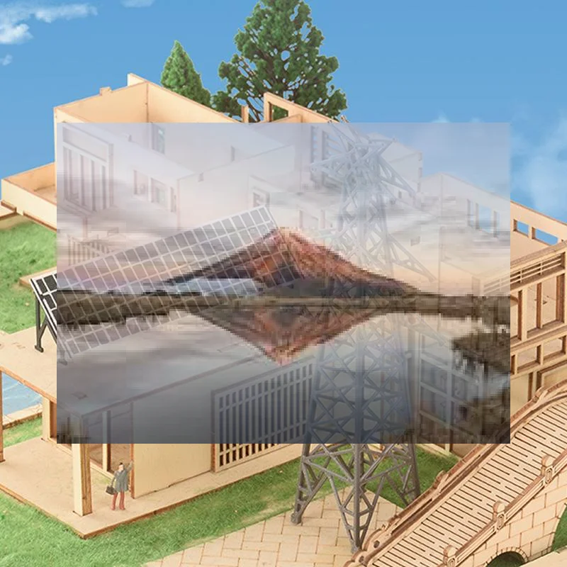 Модель высоковольтной опоры ЛЭП 1:100/1:150 из АБС-пластика для железнодорожных макетов, сценариев на песочном столе, сборных моделей, игрушек, миниатюрных электрических опор ЛЭП