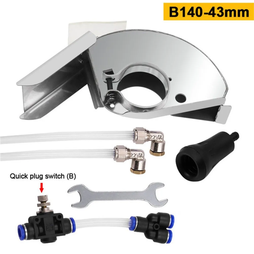 Angle Grinder Shield and Water Slotting Tool Set Stainless Steel Dust Protection for Safe Cutting Applications
