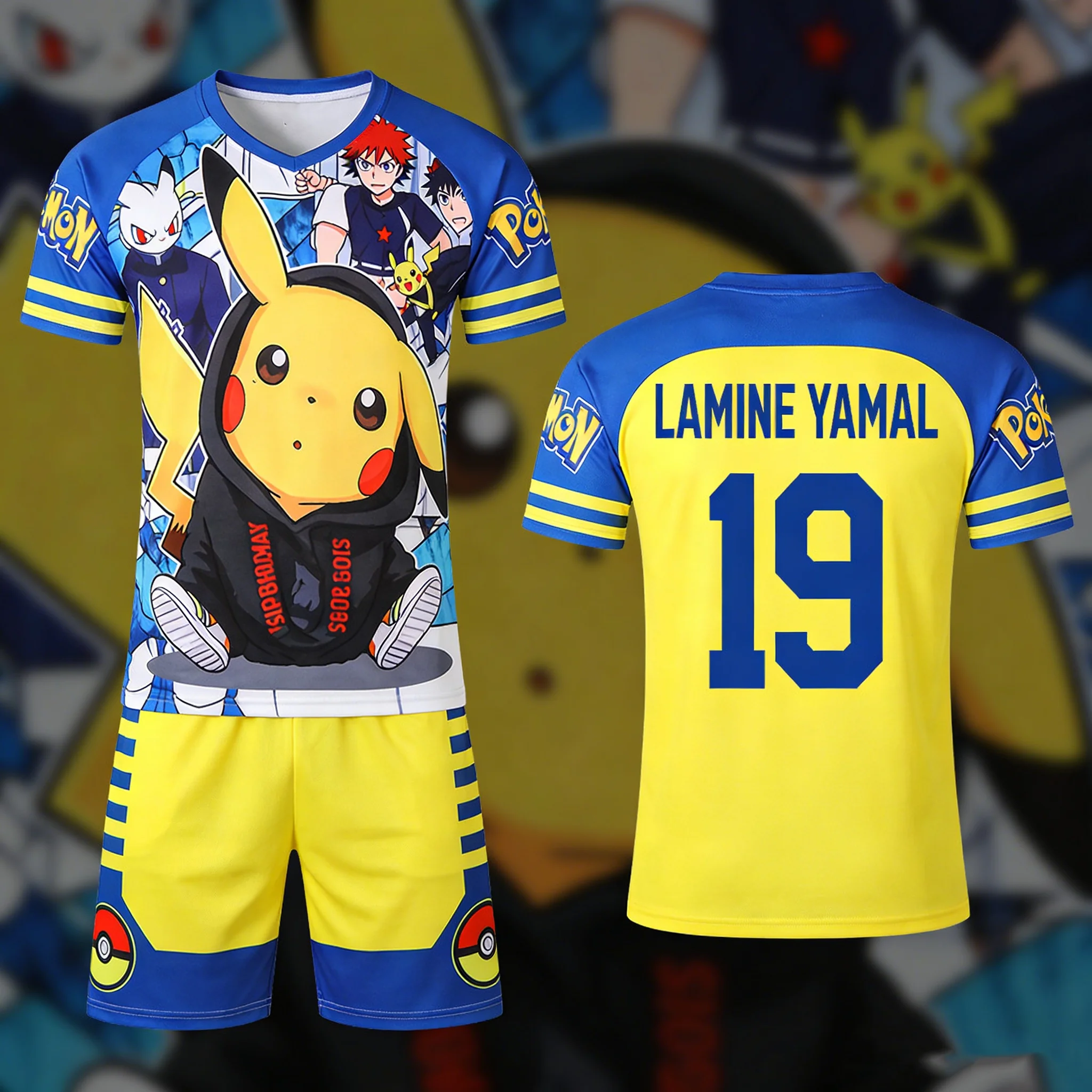 

Treasure Can Dream Cartoon Jerseys, The Yamal Outdoor Soccer Jerseys, Quick-drying Men T-shirts and Shorts, Children's Suit.