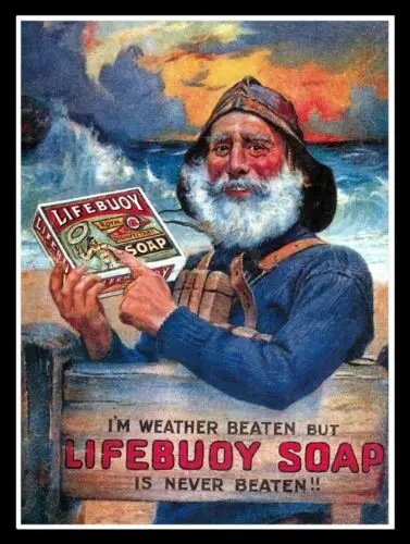 Life Buoy Soap, retro vintage style metal sign man cave shed Home Decor plaque