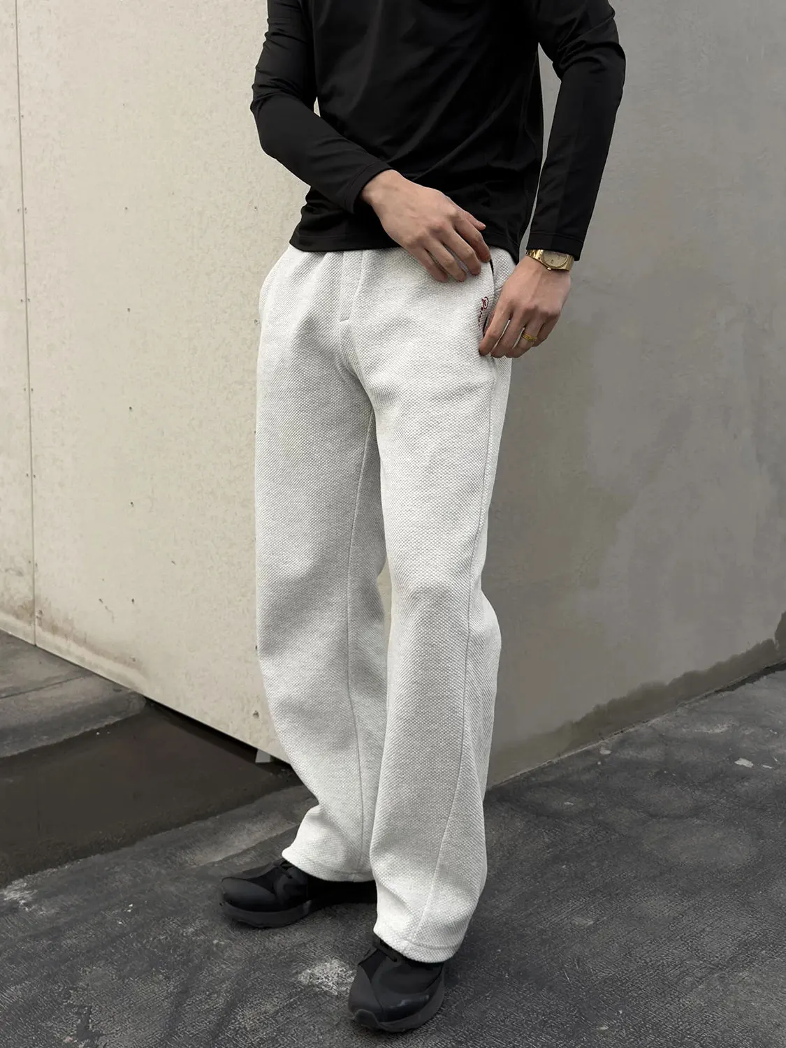 

Мужские спортивные повседневные брюки American Honeycomb Red Label с вышивкой, весенние, премиум-класса, прямого кроя, свободные