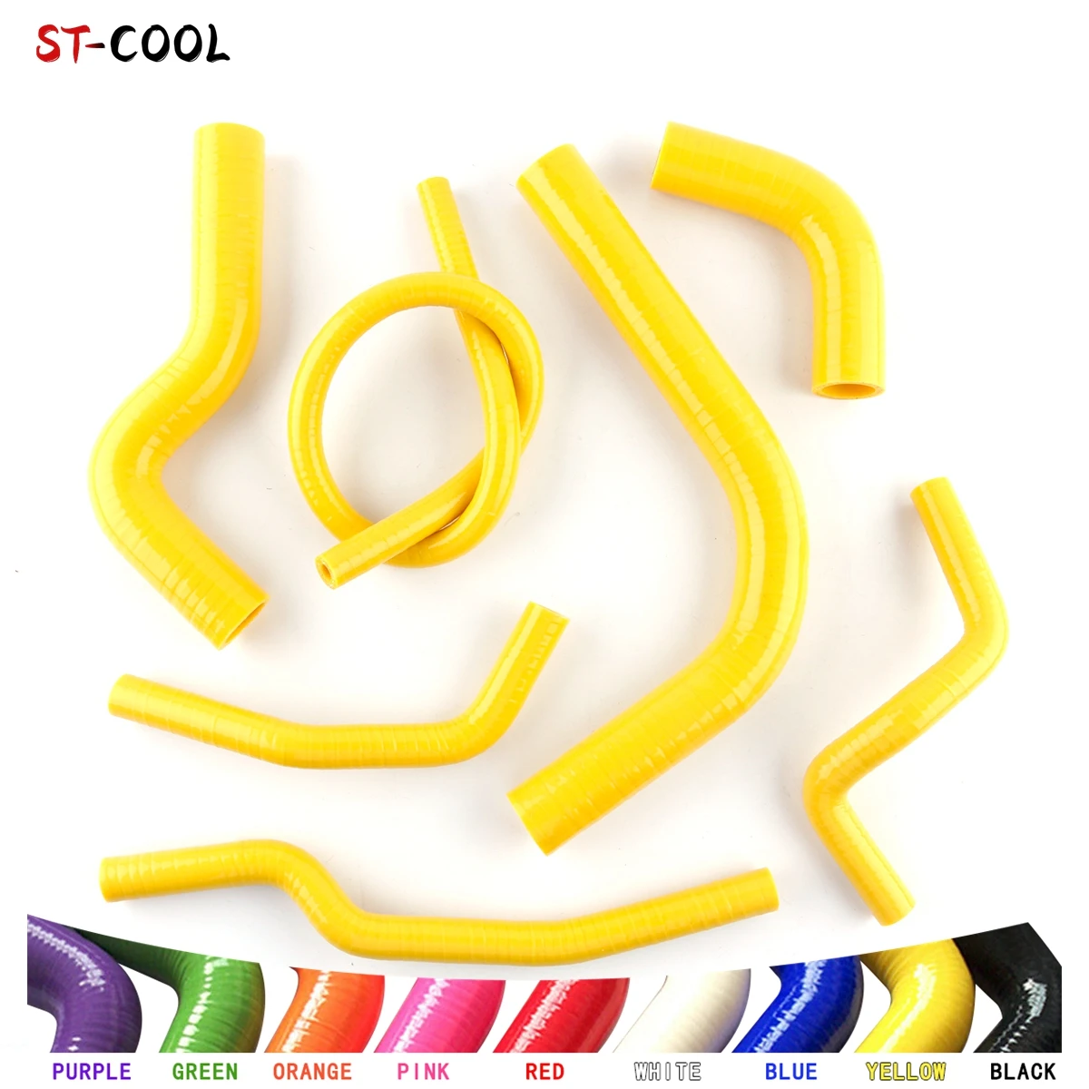 For 1986-1995 Suzuki Samurai SJ413 Sierra 1984-1996 JL JA JS JX SE Sport 1.3L Silicone Radiator Coolant Hoses Kit 7Pcs 11 Colors