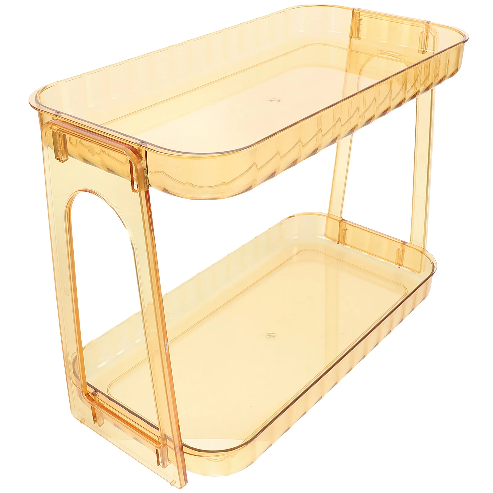 

1pc Storage Box Transparent Bathroom Organizer Vanity Counter Pantry Rack Kitchen Cabinet Storage
