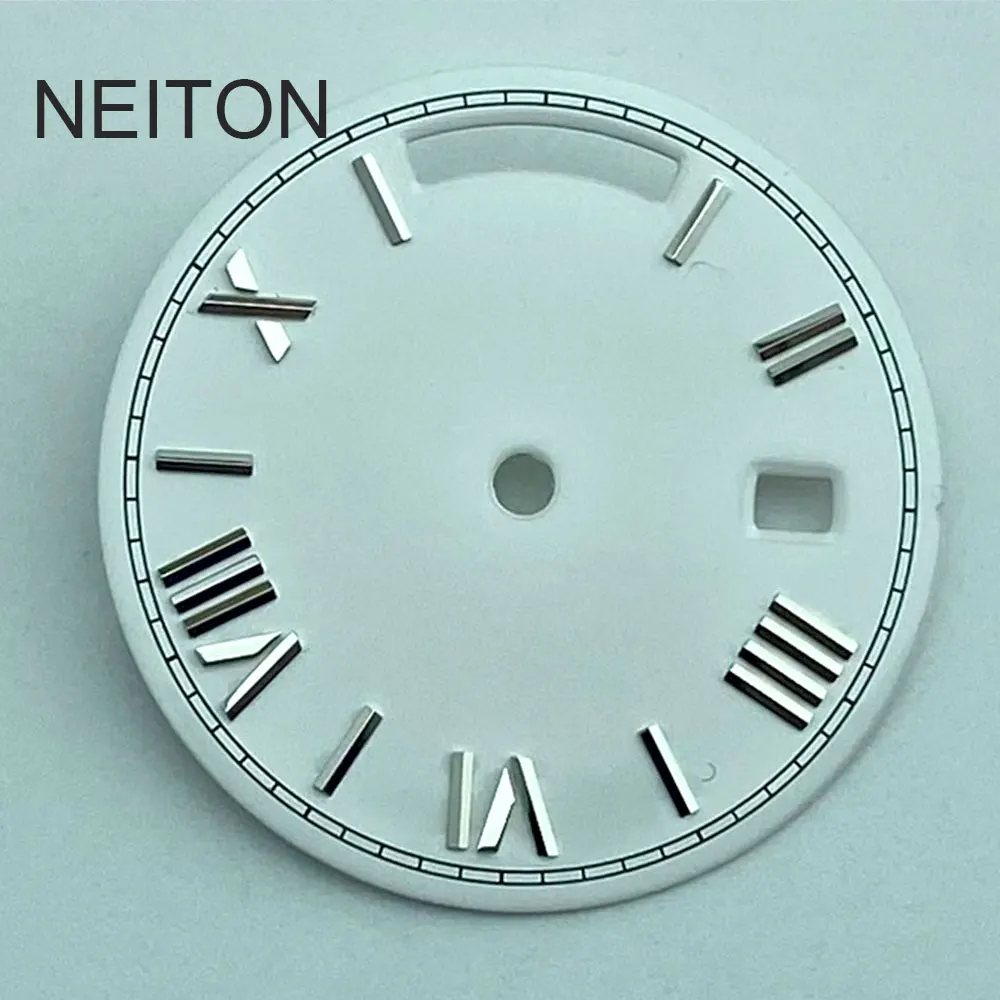 NEITON 28.5mm Green black white blue gold Watch Dial Luminous Fit NH35 Movement Watch Dial